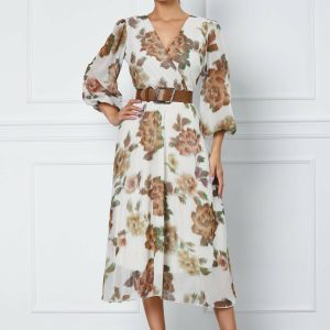rochie-lilia-beige-cu-imprimeu-maro-si-decolteu-in-v-1042734-843063-4.jpeg Rochie Lilia beige cu imprimeu maro si decolteu in V