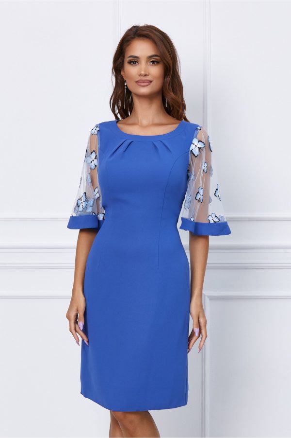 rochie-luana-albastra-cu-fluturi-pe-maneci-1054083-851511-4.jpeg Rochie Luana albastra cu fluturi pe maneci