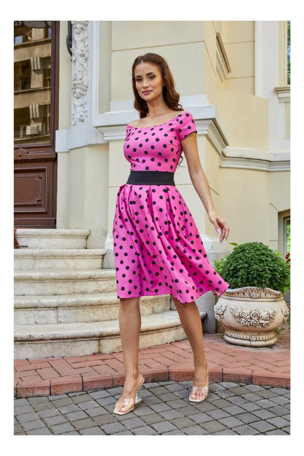 rochie-luana-fucsia-cu-buline-negre-1044339-844068-4.jpeg Rochie Luana fucsia cu buline negre