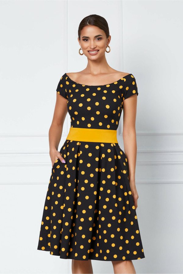 rochie-luana-neagra-cu-buline-galbene-1044345-842493-4.jpeg Rochie Luana neagra cu buline galbene