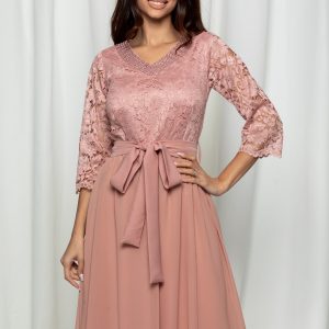 rochie-luana-roz-cu-dantela-si-voal-955857-766254-4.jpeg Rochie Luana roz cu dantela si voal