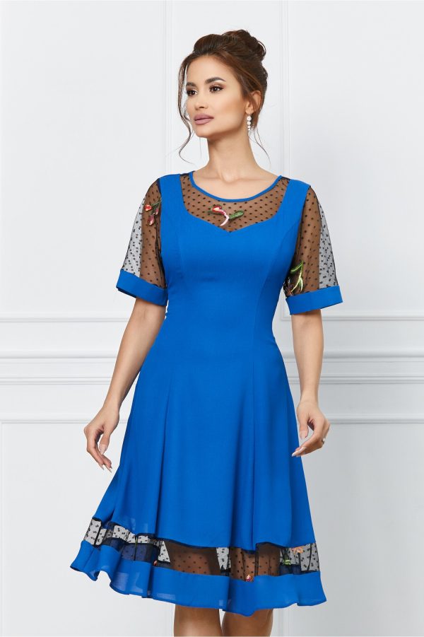 rochie-mara-albastra-cu-broderie-florala-1030995-833286-4.jpeg Rochie Mara albastra cu broderie florala