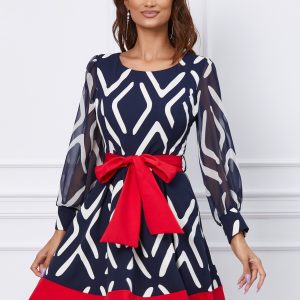 rochie-maria-bleumarin-cu-insertii-rosii-1052511-851646-4.jpeg Rochie Maria bleumarin cu insertii roșii
