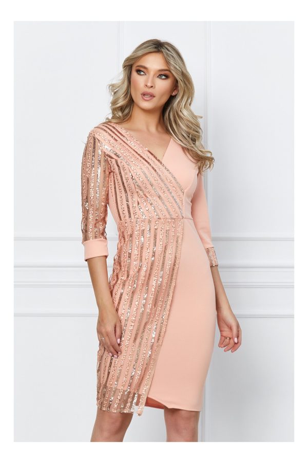 rochie-marina-roz-piersica-cu-paiete-pe-o-parte-1029894-833808-4.jpeg Rochie Marina roz piersica cu paiete pe o parte
