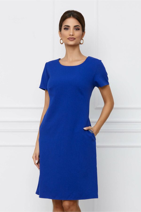 rochie-marisa-albastru-royal-cu-buzunare-1068312-863070-4.jpeg Rochie Marisa albastru royal cu buzunare