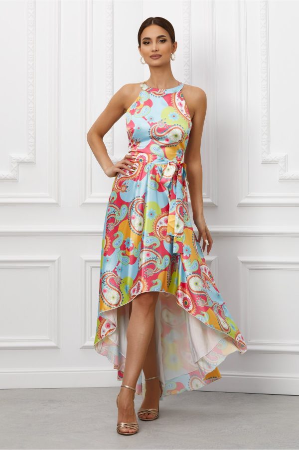 rochie-mbg-920016-817896-4.jpeg Rochie asimetrica MBG bleu cu imprimeu colorat