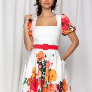 rochie-mbg-alba-cu-imprimeu-floral-maxi-rosu-la-baza-si-maneci-911532-778875-4.jpeg Rochie MBG alba cu imprimeu floral maxi rosu la baza si maneci