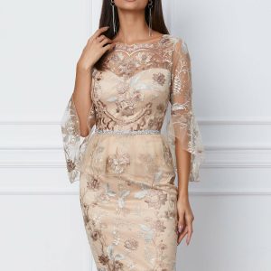 rochie-mbg-bej-cu-broderie-florala-1065774-859995-4.jpeg Rochie MBG bej cu broderie florala