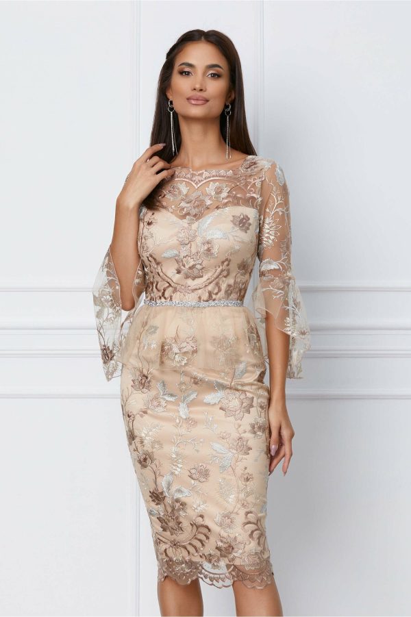 rochie-mbg-bej-cu-broderie-florala-1065774-859995-4.jpeg Rochie MBG bej cu broderie florala