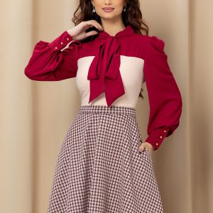 Rochie MBG cu imprimeu picior de cocos roz-magenta