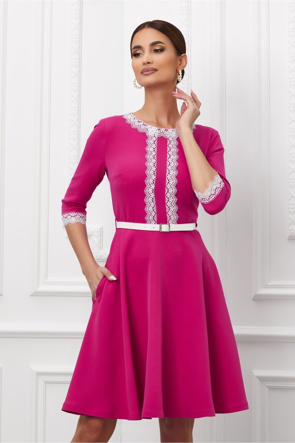 rochie-mbg-fucsia-cu-dantela-alba-1018113-819231-4.jpeg Rochie MBG fucsia cu dantela alba
