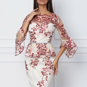 rochie-mbg-ivory-cu-broderie-florala-bordo-1065798-859980-4.jpeg Rochie MBG ivory cu broderie florala bordo