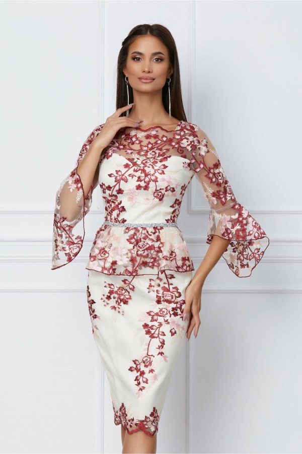 rochie-mbg-ivory-cu-broderie-florala-bordo-1065798-859980-4.jpeg Rochie MBG ivory cu broderie florala bordo