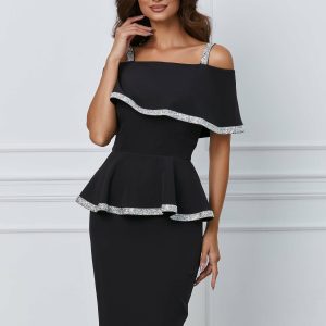 rochie-mbg-neagra-cu-strasuri-si-peplum-1065966-860100-4.jpeg Rochie MBG neagra cu strasuri si peplum