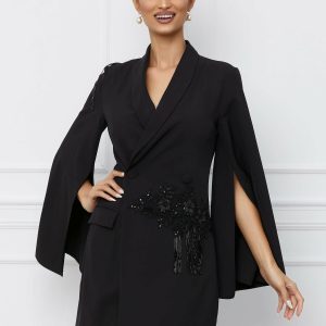 rochie-mbg-neagra-tip-sacou-cu-franjuri-in-talie-si-pe-umar-1071501-862845-4.jpeg Rochie MBG neagra tip sacou cu franjuri in talie si pe umar