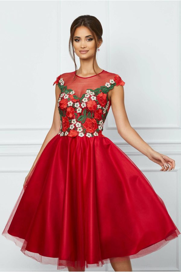 rochie-mbg-rosie-cu-broderie-florala-la-bust-1043046-838752-4.jpeg Rochie MBG rosie cu broderie florala la bust