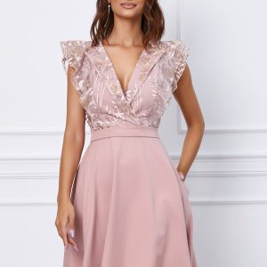 rochie-mbg-roz-cu-dantela-si-volane-1056723-850839-4.jpeg Rochie MBG roz cu dantela si volane