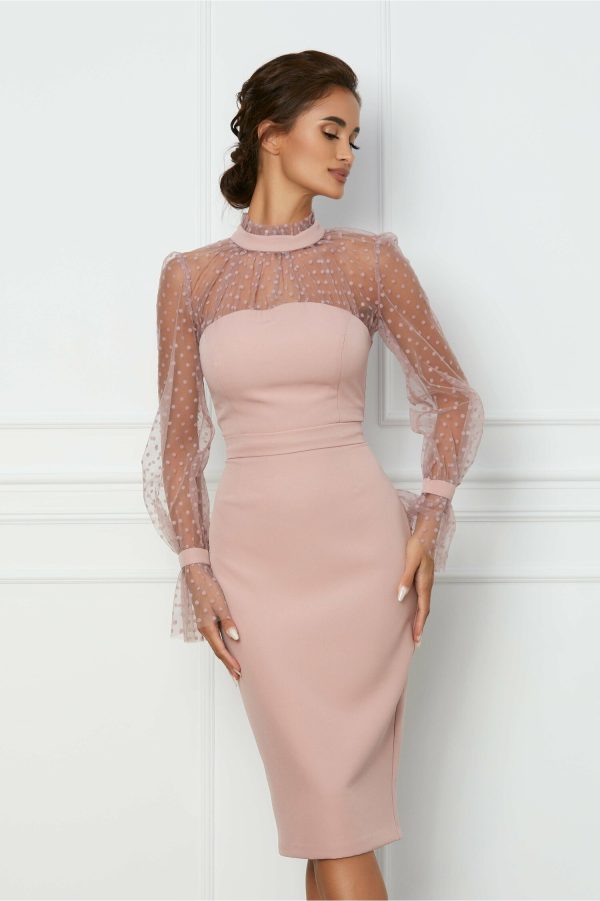 rochie-mbg-roz-cu-tull-si-buline-la-bust-1078248-869082-4.jpeg Rochie MBG roz cu tull si buline la bust