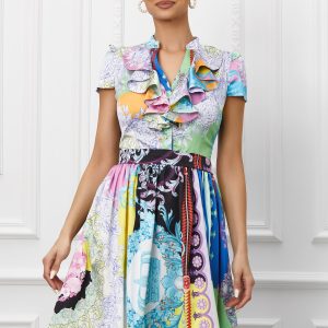 rochie-mbg-satinata-cu-imprimeu-multicolor-1018329-819336-4.jpeg Rochie MBG satinata cu imprimeu multicolor