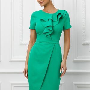 rochie-mbg-verde-cu-volanase-in-zona-bustului-1018284-819288-4.jpeg Rochie MBG verde cu volanase in zona bustului