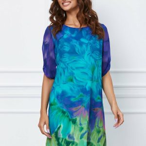 rochie-mihaela-turcoaz-cu-imprimeu-indigo-1048659-846540-4.jpeg Rochie Mihaela turcoaz cu imprimeu indigo