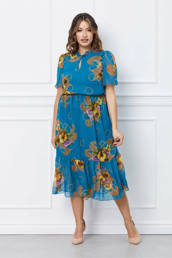 rochie-mirabela-turcoaz-cu-imprimeu-din-voal-cu-volan-la-baza-1048047-848736-4.jpeg Rochie Mirabela turcoaz cu imprimeu din voal cu volan la baza