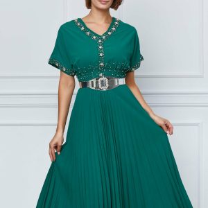 rochie-mona-verde-cu-aplicatii-stralucitoare-si-curea-in-talie-1072347-865344-4.jpeg Rochie Mona verde cu aplicatii stralucitoare si curea in talie