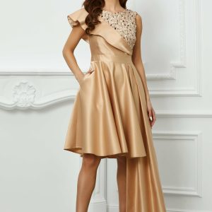rochie-moze-bej-din-tafta-cu-paiete-si-volan-la-bust-1020006-821211-4.jpeg Rochie Moze bej din tafta cu paiete si volan la bust
