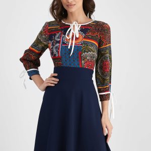 rochie-moze-bleumarin-cu-imprimeu-floral-la-bust-999279-804438-4.jpeg Rochie Moze bleumarin cu imprimeu floral la bust