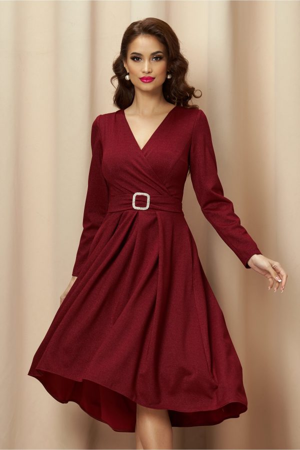 rochie-moze-bordo-sidefat-cu-catarama-in-talie-981609-788838-4.jpeg Rochie Moze bordo sidefat cu catarama in talie