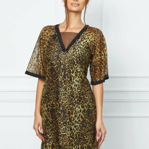 rochie-moze-din-dantela-animal-print-cu-paiete-840489-4.jpeg Rochie Moze din dantela animal print cu paiete