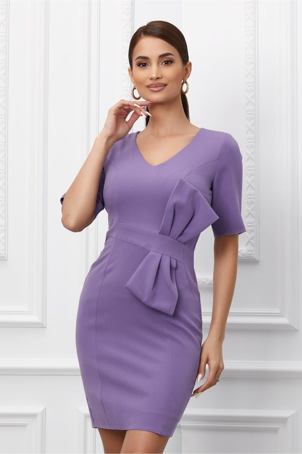 rochie-moze-lila-cu-funda-maxi-in-talie-1019964-821178-4.jpeg Rochie Moze lila cu funda maxi in talie