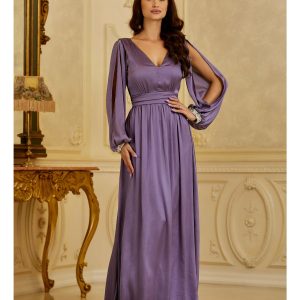 rochie-moze-lila-lunga-cu-paiete-la-baza-manecilor-1055703-850029-4.jpeg Rochie Moze lila lunga cu paiete la baza manecilor