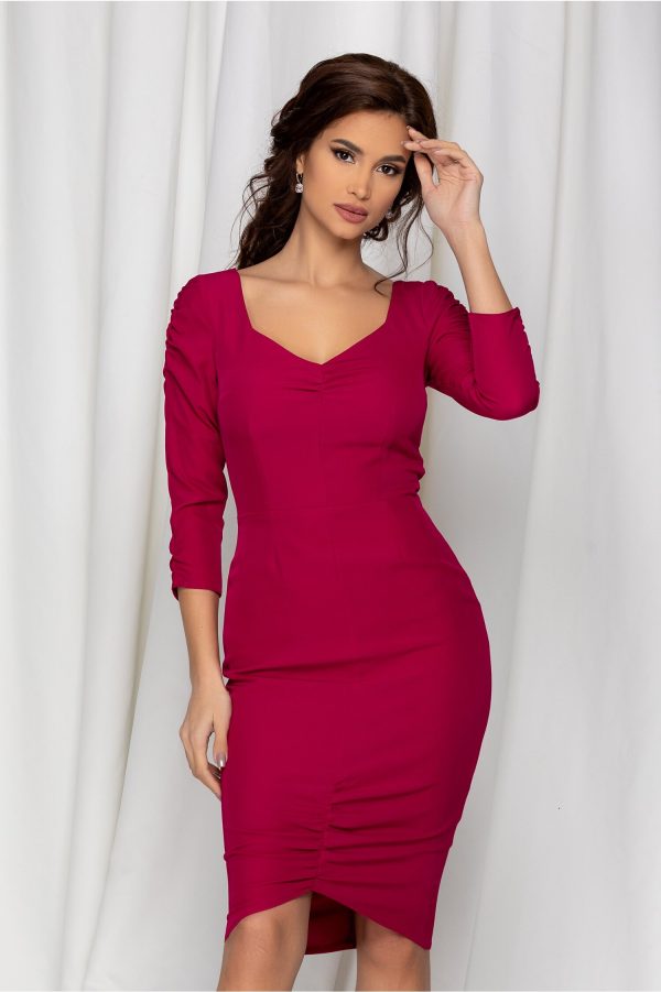rochie-moze-magenta-cu-fronseuri-935313-778175-4.jpeg Rochie Moze magenta cu fronseuri