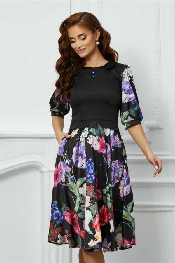 rochie-moze-neagra-cu-imprimeu-floral-mov-1015890-817593-4.jpeg Rochie Moze neagra cu imprimeu floral mov