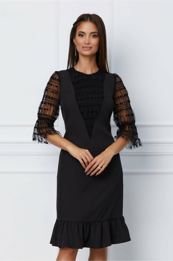 rochie-moze-negara-cu-buline-catifelate-1066131-859965-4.jpeg Rochie Moze neagra cu buline catifelate