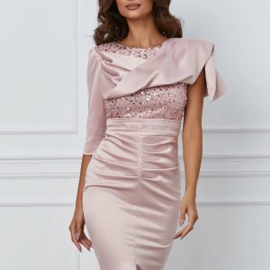 rochie-moze-roz-cu-paiete-si-aplicatie-la-bust-1065435-859179-4.jpeg Rochie Moze roz cu paiete si aplicatie la bust