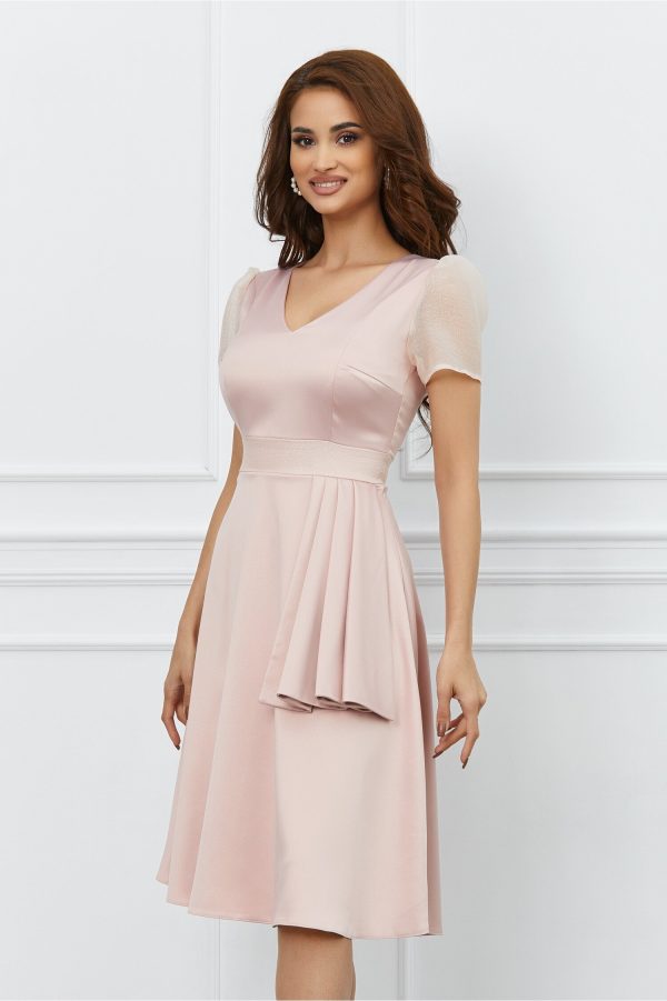 rochie-moze-roz-cu-volanas-in-talie-1034466-833946-4.jpeg Rochie Moze roz cu volanas in talie