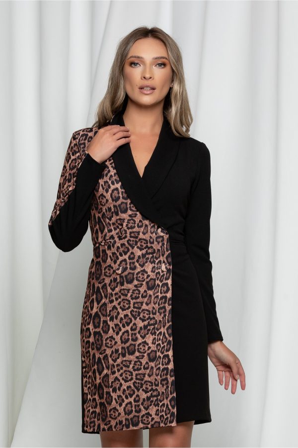 rochie-moze-tip-sacou-neagra-cu-insertii-animal-print-937083-751176-4.jpeg Rochie Moze tip sacou neagra cu insertii animal print