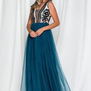 rochie-moze-tucoaz-cu-decolteu-adanc-in-v-aceesorizat-cu-tulle-906849-731637-4.jpeg Rochie Moze tucoaz cu decolteu adanc in v accesorizat cu tulle