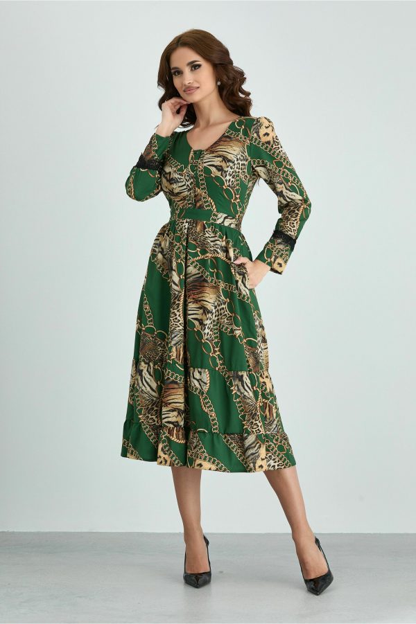 rochie-moze-verde-cu-imprimeu-divers-si-dantela-la-maneci-1001445-806649-4.jpeg Rochie Moze verde cu imprimeu divers si dantela la maneci