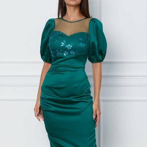 rochie-moze-verde-cu-tull-si-broderie-la-bust-1065372-859059-4.jpeg Rochie Moze verde cu tull si broderie la bust