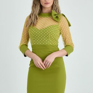 rochie-moze-verde-lime-cu-tull-si-buline-la-bust-1002735-807402-4.jpeg Rochie Moze verde olive cu tull si buline la bust
