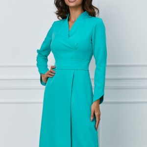 rochie-moze-verde-mint-cu-decolteu-petrecut-1077189-866250-4.jpeg Rochie Moze verde mint cu decolteu petrecut