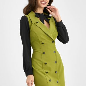 rochie-moze-verde-tip-sacou-cu-funda-la-gat-999150-804405-4.jpeg Rochie Moze verde olive tip sacou cu funda la gat