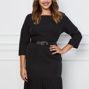 rochie-natalia-neagra-cu-pliuri-la-baza-si-curea-in-talie-1076253-868542-4.jpeg Rochie Natalia neagra cu pliuri la baza si curea in talie
