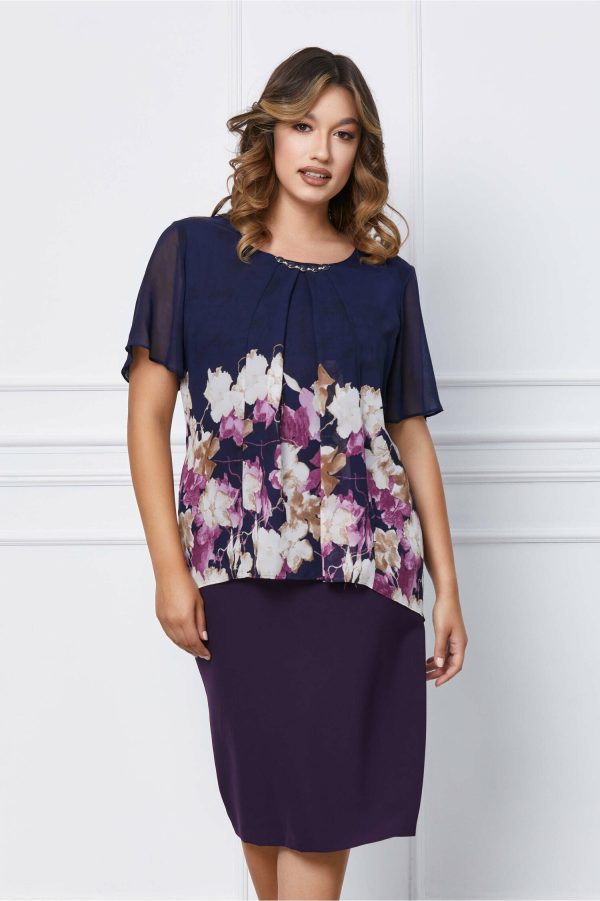 rochie-raya-mov-cu-capa-bleumarin-si-imprimeu-floral-1059720-856602-4.jpeg Rochie Raya mov cu capa bleumarin si imprimeu floral
