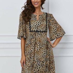 rochie-sara-bej-cu-animal-print-1063647-859710-4.jpeg Rochie Sara bej cu animal print