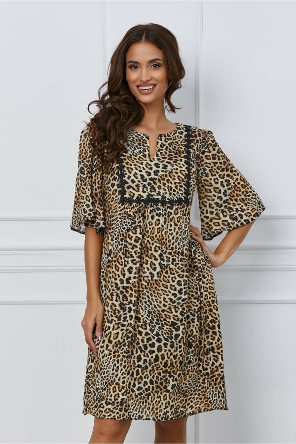 rochie-sara-bej-cu-animal-print-1063647-859710-4.jpeg Rochie Sara bej cu animal print