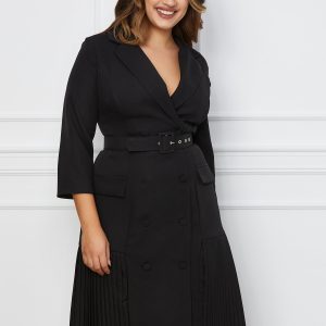 rochie-sara-neagra-tip-sacou-cu-o-curea-in-talie-1075884-868527-4.jpeg Rochie Sara neagra tip sacou cu o curea in talie